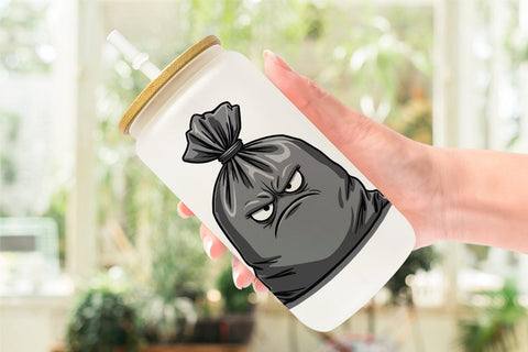 Glass Can Grumpy Household Sublimation artnoy 