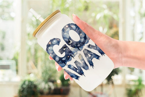 Glass Can Grumpy Sleepy Affirmations Sublimation artnoy 