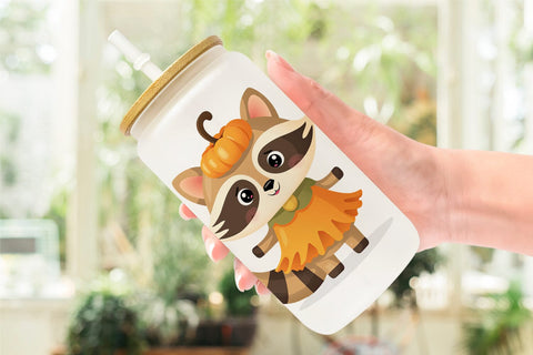 Glass Can Halloween Animals Sublimation artnoy 