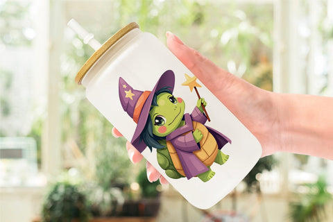 Glass Can Halloween Animals Sublimation artnoy 