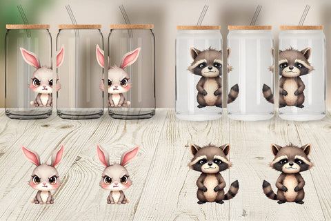 Glass Can Halloween Critters Sublimation artnoy 