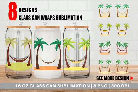 Glass Can Hammock Sublimation artnoy 
