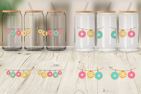 Glass Can Hanging Donut Sublimation artnoy 