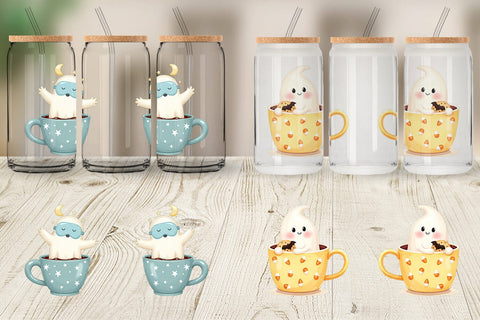 Glass Can Haunted Coffee Spirits Sublimation artnoy 