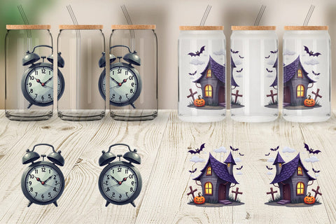 Glass Can Haunted Elements Sublimation artnoy 