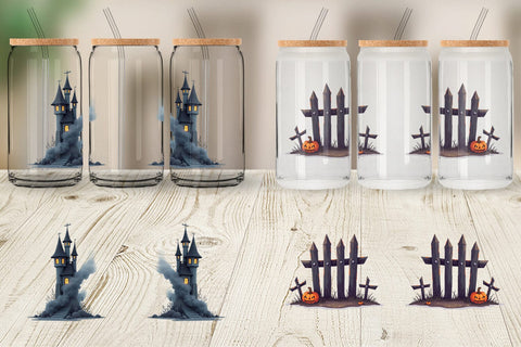 Glass Can Haunted Elements Sublimation artnoy 