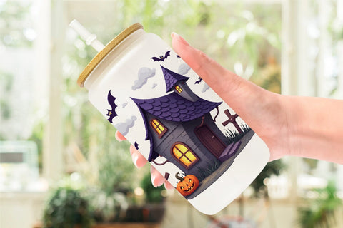 Glass Can Haunted Elements Sublimation artnoy 