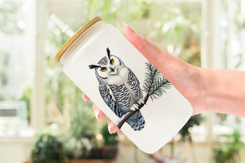 Glass Can Haunted Forest Gothic Christmas Sublimation artnoy 