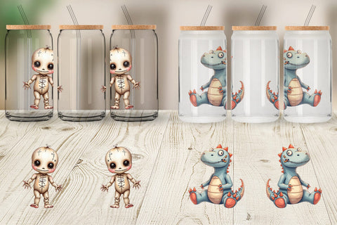 Glass Can Haunted Toy Squad Sublimation artnoy 