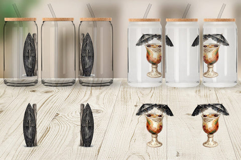 Glass Can Haunting Tropical Goth Vacation Sublimation artnoy 