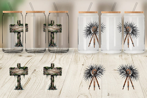 Glass Can Haunting Tropical Goth Vacation Sublimation artnoy 