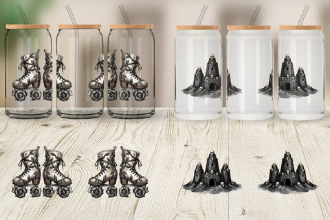 Glass Can Haunting Tropical Goth Vacation Sublimation artnoy 