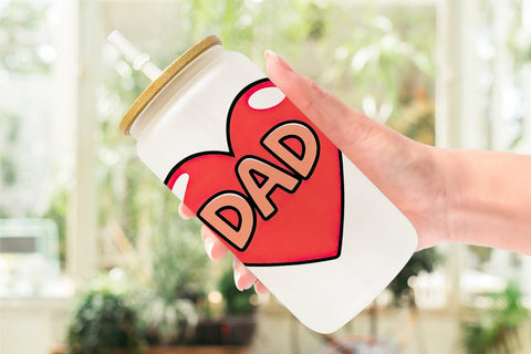 Glass Can Heart Sublimation artnoy 