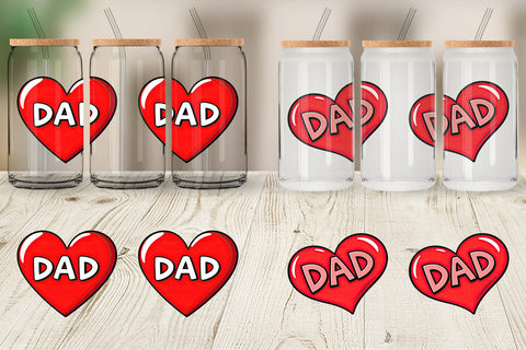 Glass Can Heart Sublimation artnoy 