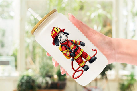 Glass Can Helpful Paws Skilled Trades & Services Animal Sublimation artnoy 