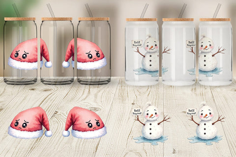 Glass Can Holiday Hangover Sublimation artnoy 