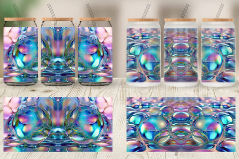 Glass Can Holographic Bubble Sublimation artnoy 