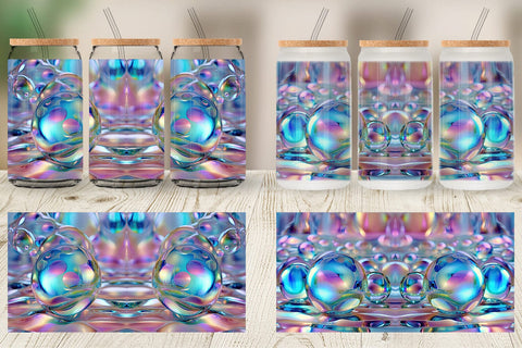 Glass Can Holographic Bubble Sublimation artnoy 