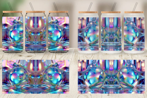 Glass Can Holographic Bubble Sublimation artnoy 
