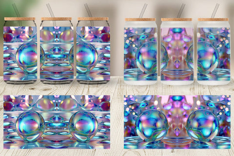 Glass Can Holographic Bubble Sublimation artnoy 