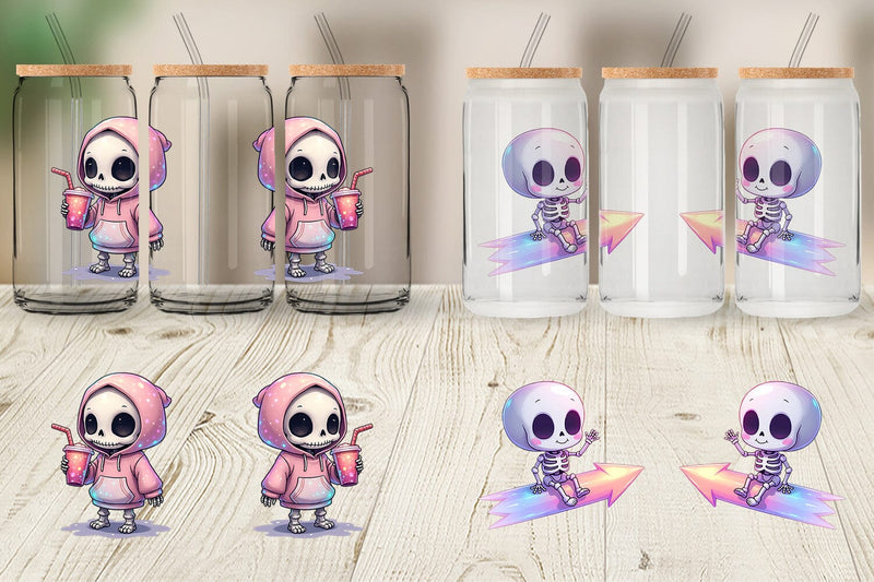 Glass Can Holographic Skeletons Sublimation artnoy 