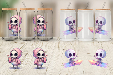 Glass Can Holographic Skeletons Sublimation artnoy 