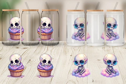 Glass Can Holographic Skeletons Sublimation artnoy 