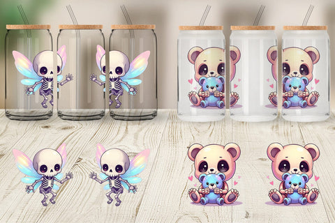 Glass Can Holographic Skeletons Sublimation artnoy 