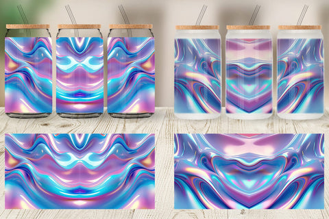 Glass Can Holographic Waves Sublimation artnoy 