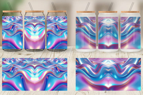 Glass Can Holographic Waves Sublimation artnoy 