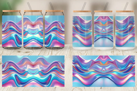 Glass Can Holographic Waves Sublimation artnoy 
