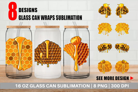 Glass Can Honeycomb Sublimation artnoy 