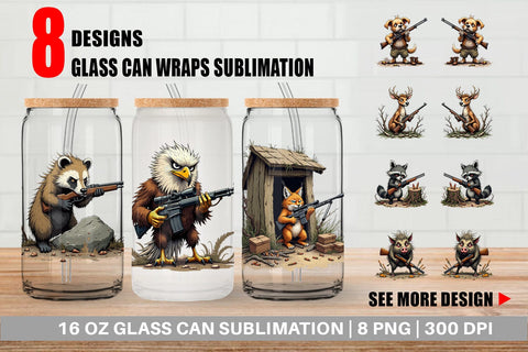 Glass Can Hunter Havoc Sublimation artnoy 
