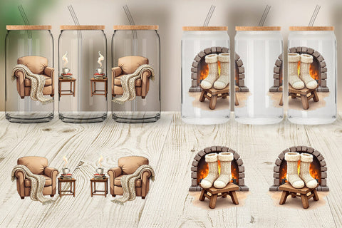 Glass Can Hygge Reading Nook Sublimation artnoy 