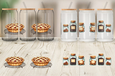 Glass Can Hygge Winter Kitchen Sublimation artnoy 