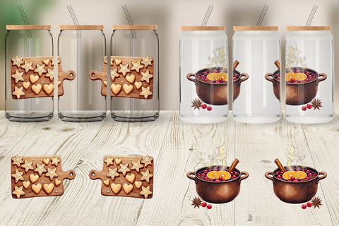 Glass Can Hygge Winter Kitchen Sublimation artnoy 