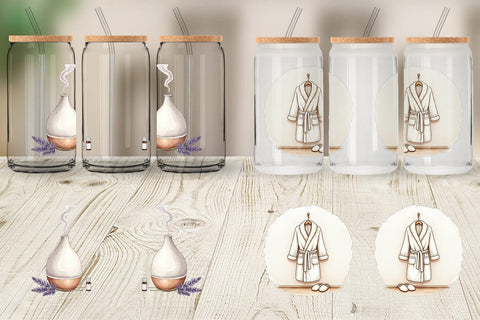 Glass Can Hygge Winter Selfcare Sublimation artnoy 