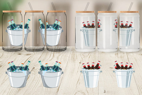 Glass Can Ice Bucket Sublimation artnoy 