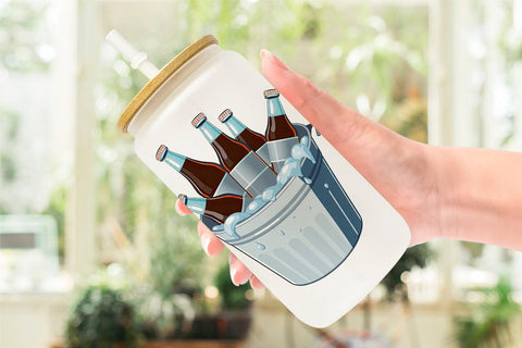 Glass Can Ice Bucket Sublimation artnoy 