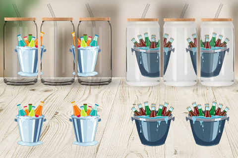 Glass Can Ice Bucket Sublimation artnoy 