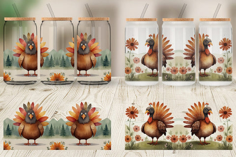 Glass Can Illustration Turkey Sublimation artnoy 