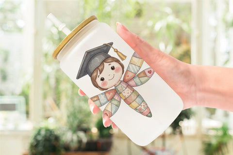 Glass Can Innocent Garden Graduate Patchwork Sublimation artnoy 