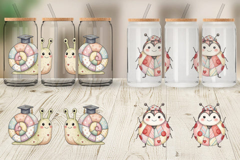 Glass Can Innocent Garden Graduate Patchwork Sublimation artnoy 