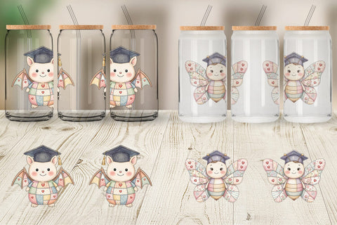 Glass Can Innocent Garden Graduate Patchwork Sublimation artnoy 