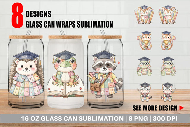 Glass Can Innocent Scholarly Success Patchwork Sublimation artnoy 