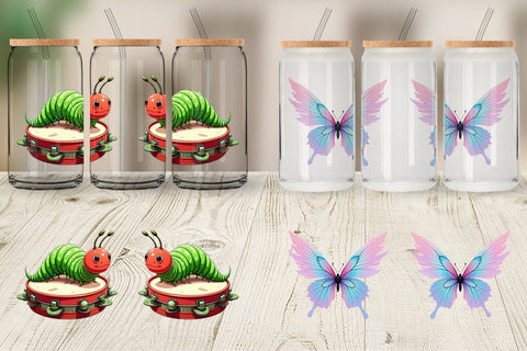 Glass Can Insect Music Parade Sublimation artnoy 