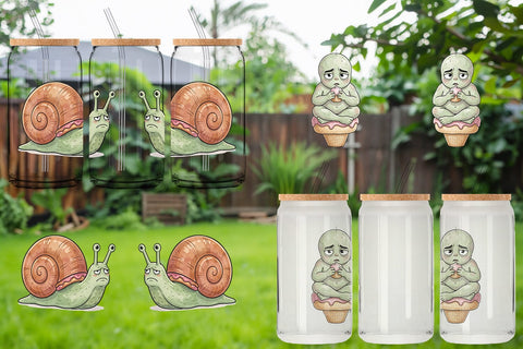 Glass Can Introvert Sugar Coma Sweet Watercolor Sublimation artnoy 