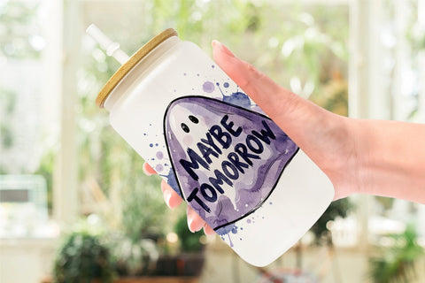 Glass Can Introverted Ghost Sarcastic Sublimation artnoy 