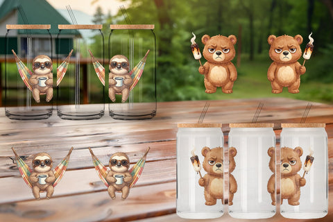Glass Can Introverted Glamping Animal SVG artnoy 