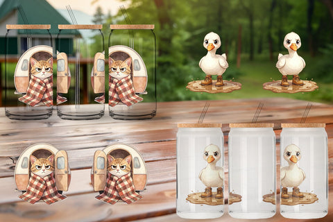 Glass Can Introverted Glamping Animal SVG artnoy 